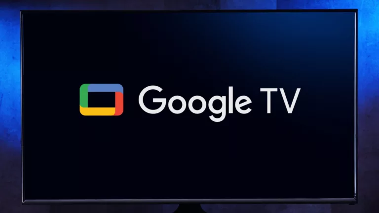 Google TV logo in a tv seo image